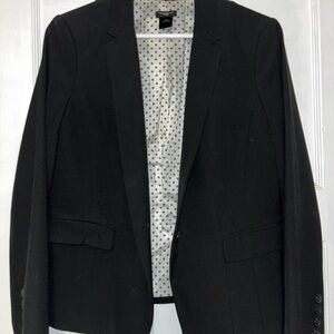 Ann Taylor Black Jacket with Floral Lining